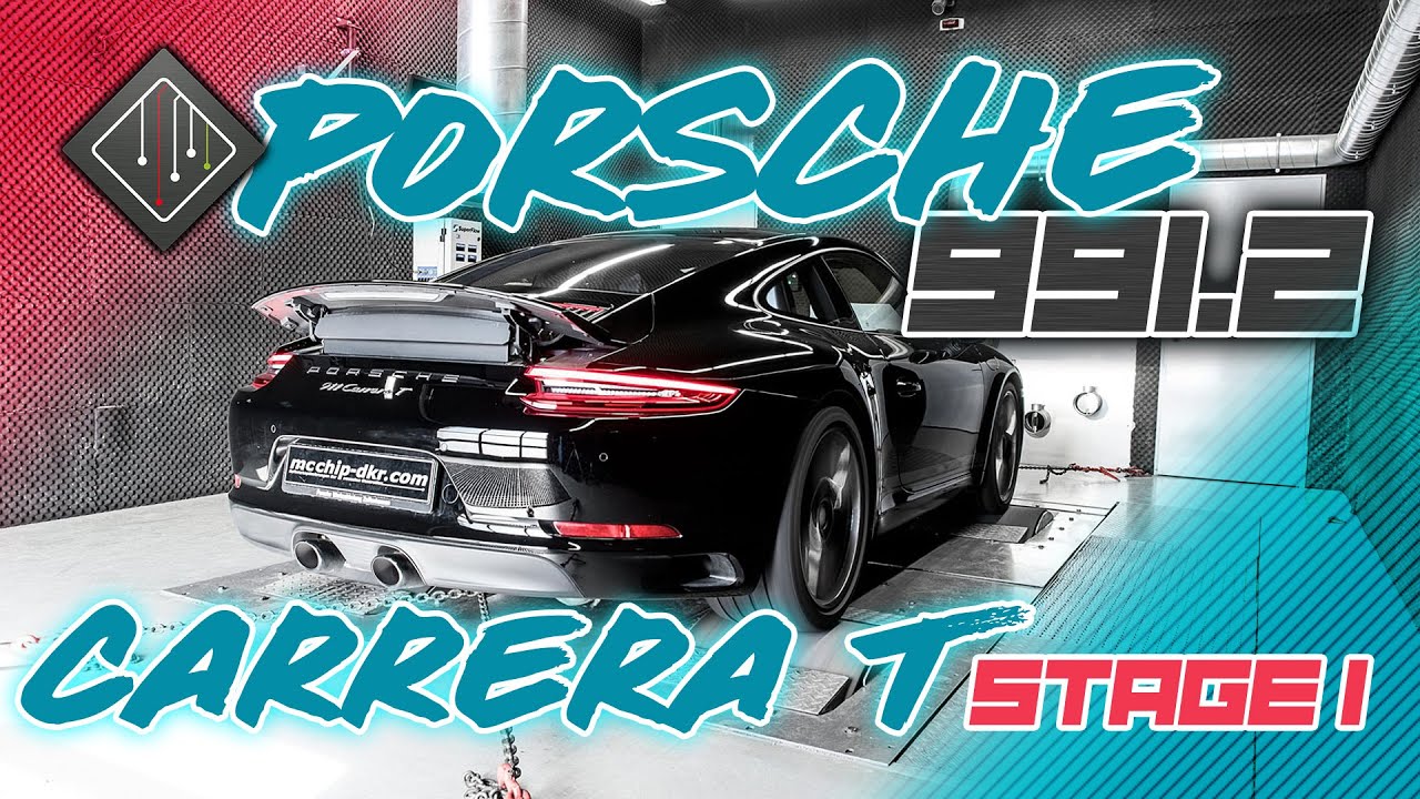 Porsche 991.2 Carrera T Stage 1 | Chiptuning - Dyno - 100-200 km/h | mcchip-dkr