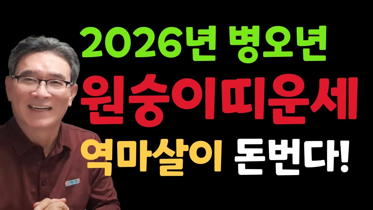 2026년 병오년 원숭이띠운세 - 역마살을 돈 버는 기회로 바꾸는 '선택과 집중' 전략 갑신생,임신생,경신생,무신생,병신생