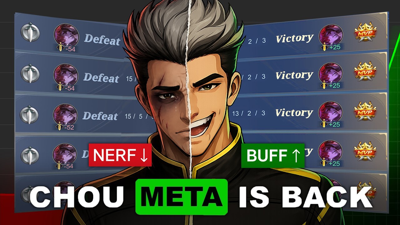 I ABUSED THIS NEWLY BUFFED CHOU WITH MY NEW ONE SHOT BUILD AND BROKE THE RANK SYSTEM - MLBB