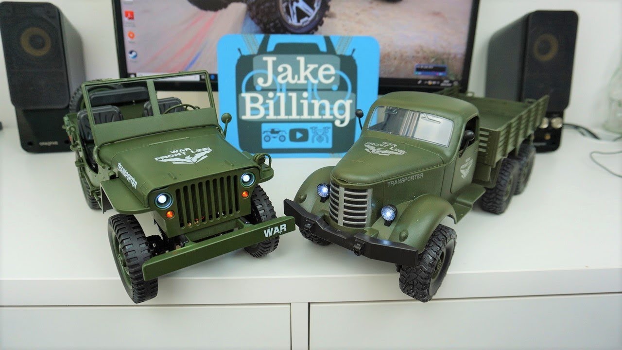 JJRC Q60 & Q65 RC Military Transporter Trucks