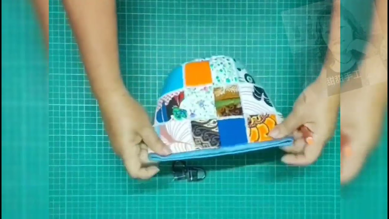碎布DIY 拼布束口水桶包 DIY drawstring bag