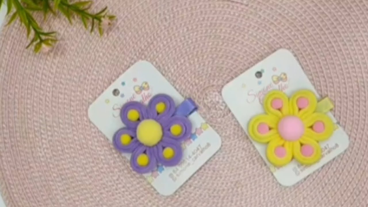 Handmade Flower Hair Clip Design | Cute Kids & Girls Hair Accessories | Beautiful Clip