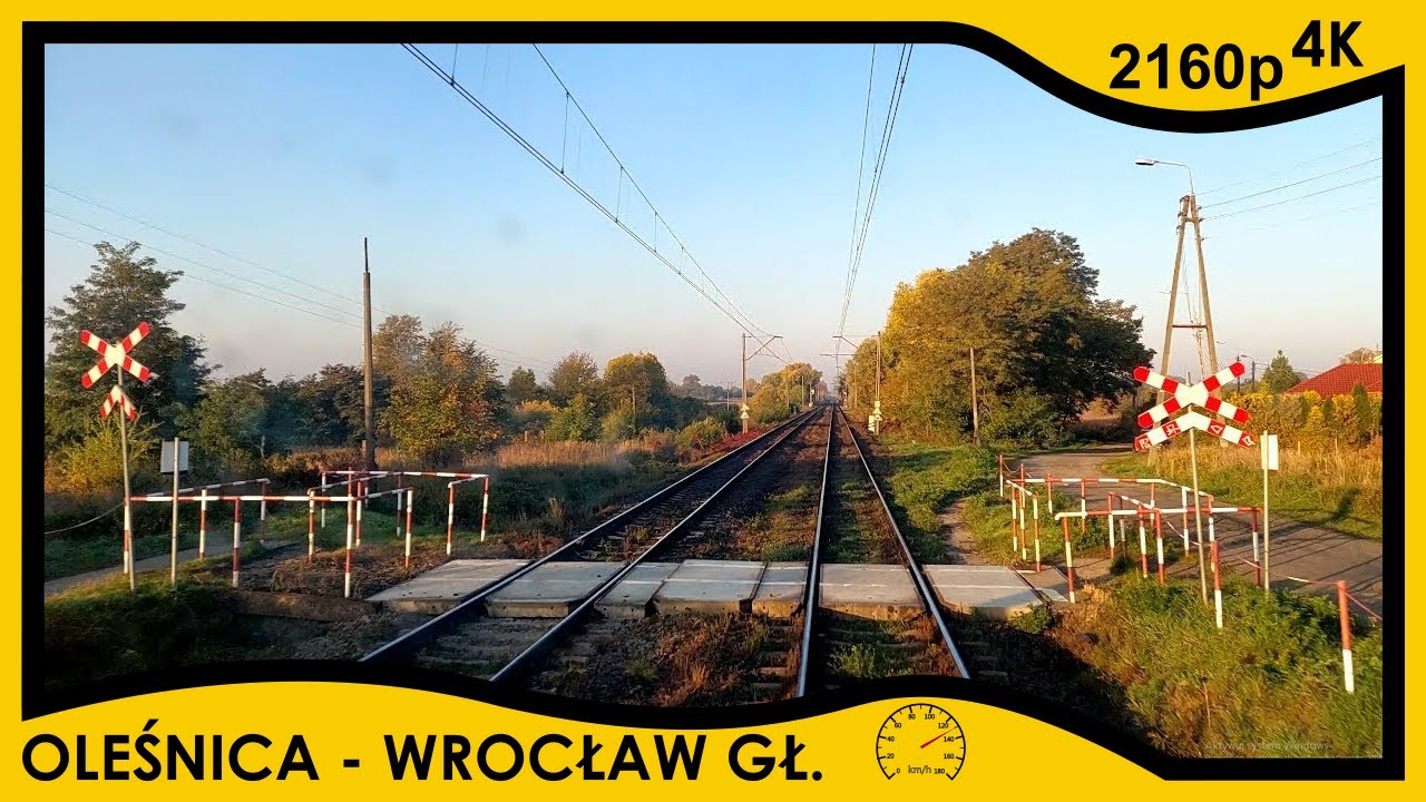 [CABVIEW] Oleśnica ➡️ Wrocław Główny w jesiennym klimacie 🍂 // 4K 30fps, prędkość