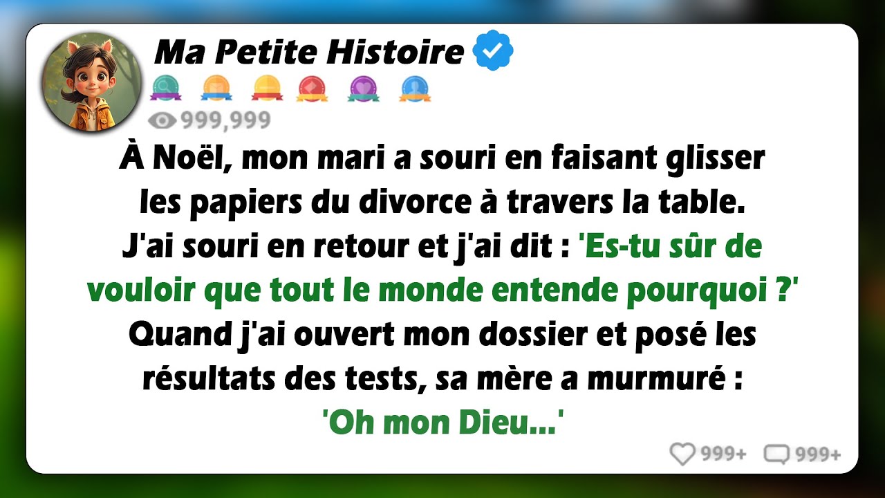 Mon mari a demandé le divorce le jour de Noël, mais la vérité que j'ai ramenée a laissé tous les...