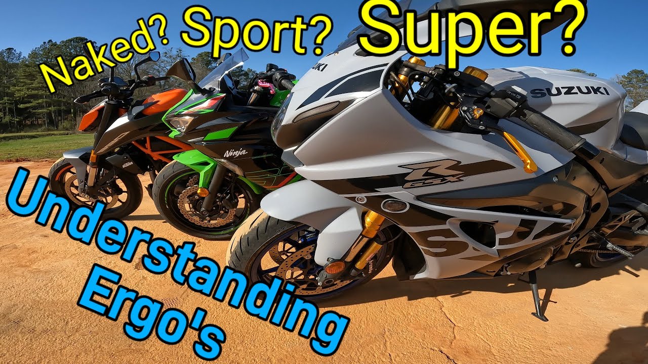 Сравнение эргономики и положений сиденья Super, Standard и Naked