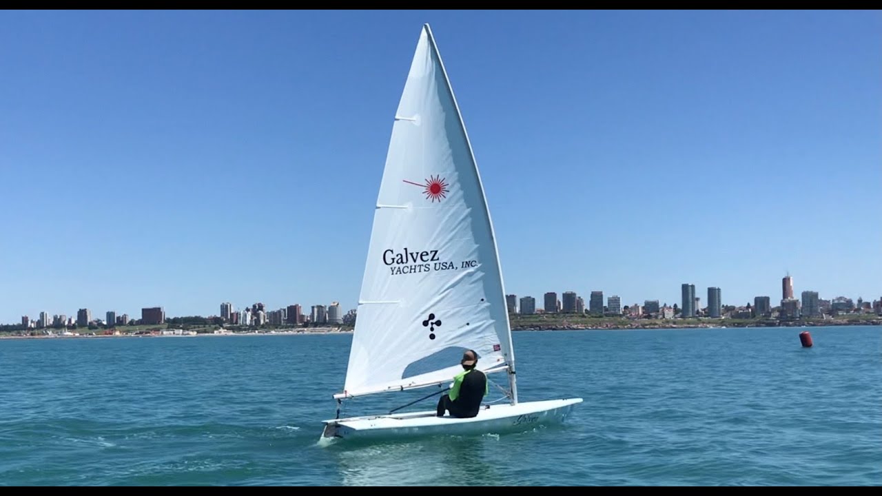 Como navegar con poco viento en el mar? Laser - Por Nicolas Schargorodsky