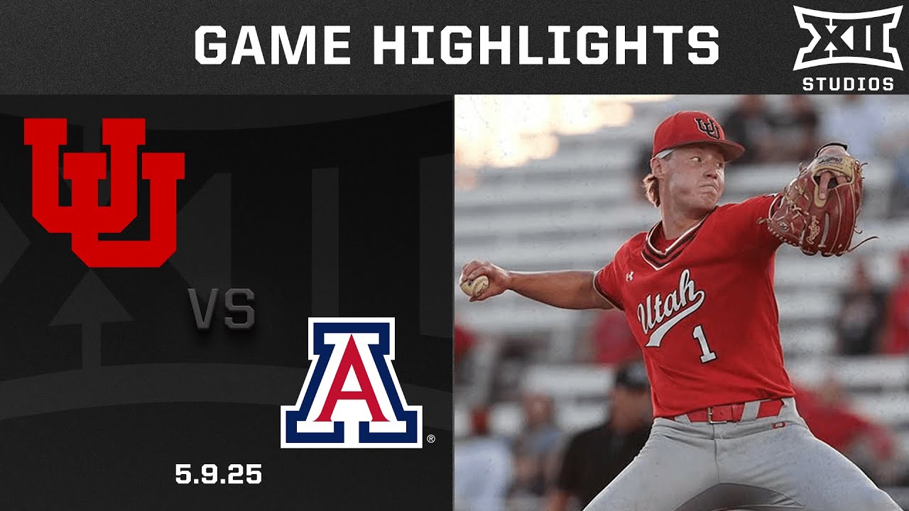 Utah vs. Arizona (5.9.25) Highlights | 2025 Big 12 Baseball