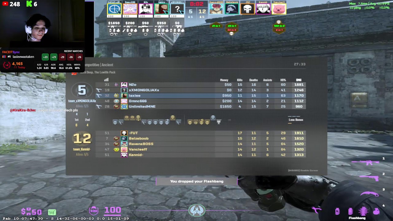4000 ELO FACEIT    30sec delay   [MN/ENG]