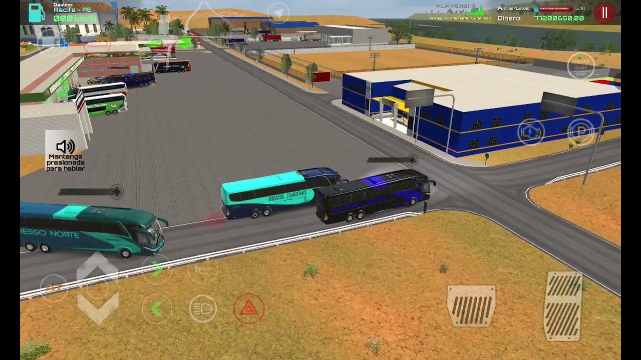 Driver's Jobs Online Simulator. Convoy en buses Marco Polo G7. Mapa de Picos.