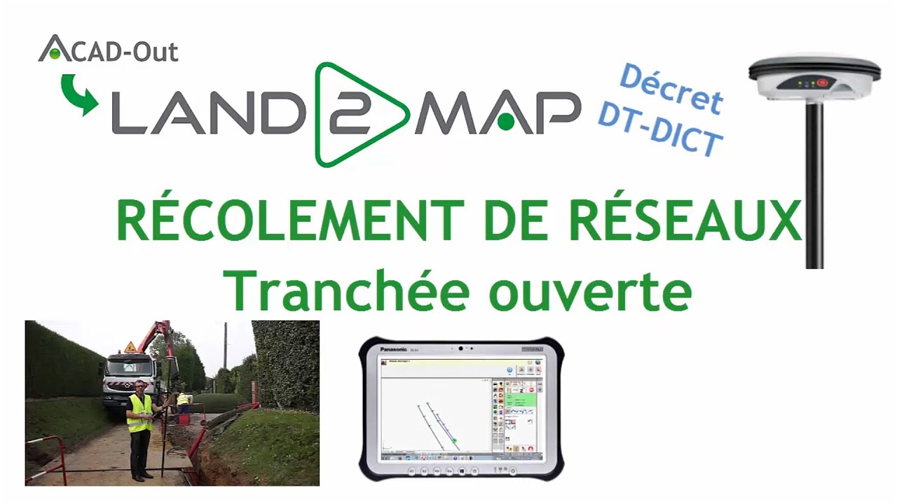 Comment réaliser un récolement de réseaux en tranchée ouverte avec Land2map ?
