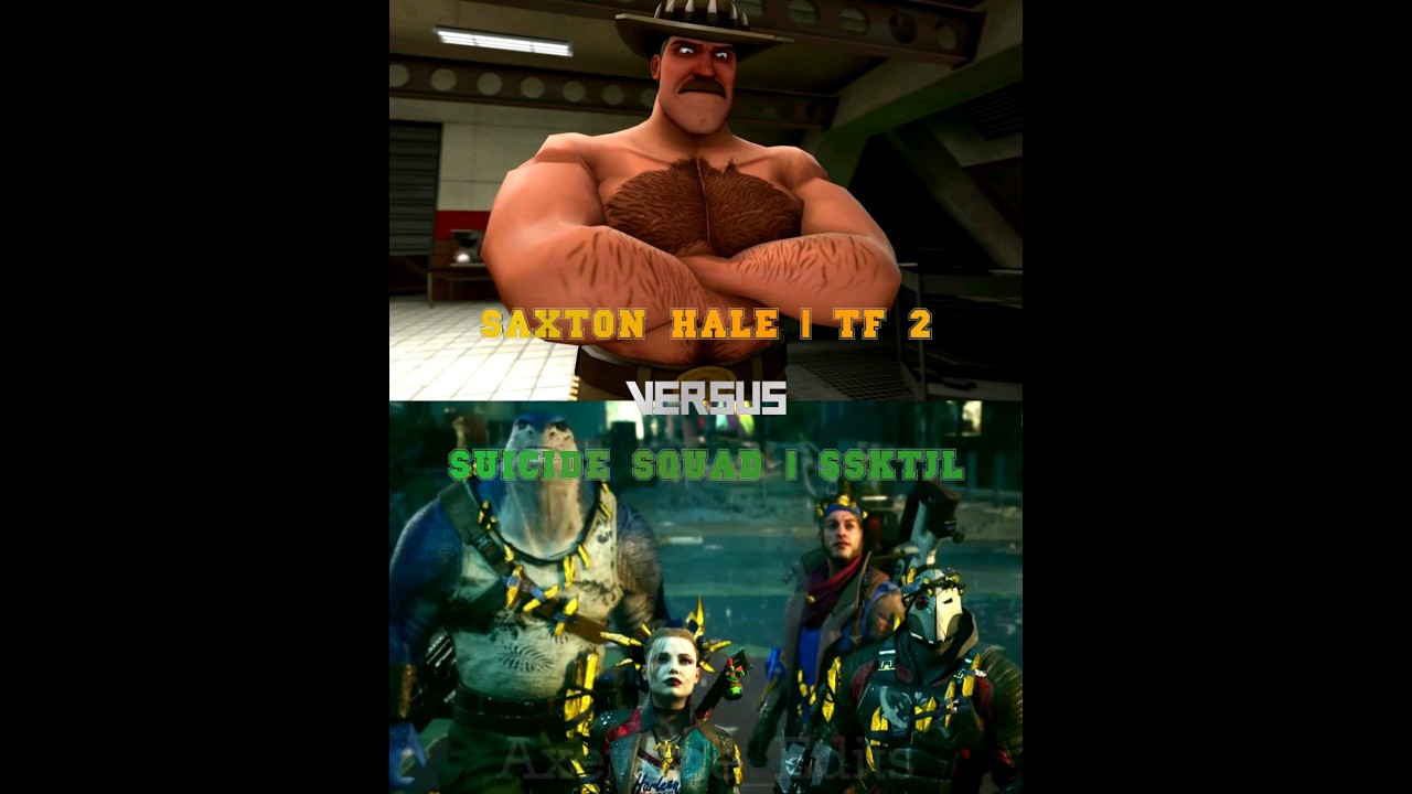 Saxton Hale (TF2) vs Suicide Squad (SSKTJL) 
