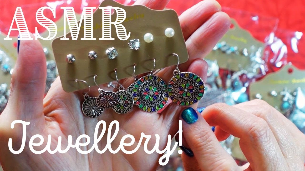 ASMR | HUGE Jewelry Haul - Show and Tell Jewellery! Whispered Chat & Clinky Sounds!
