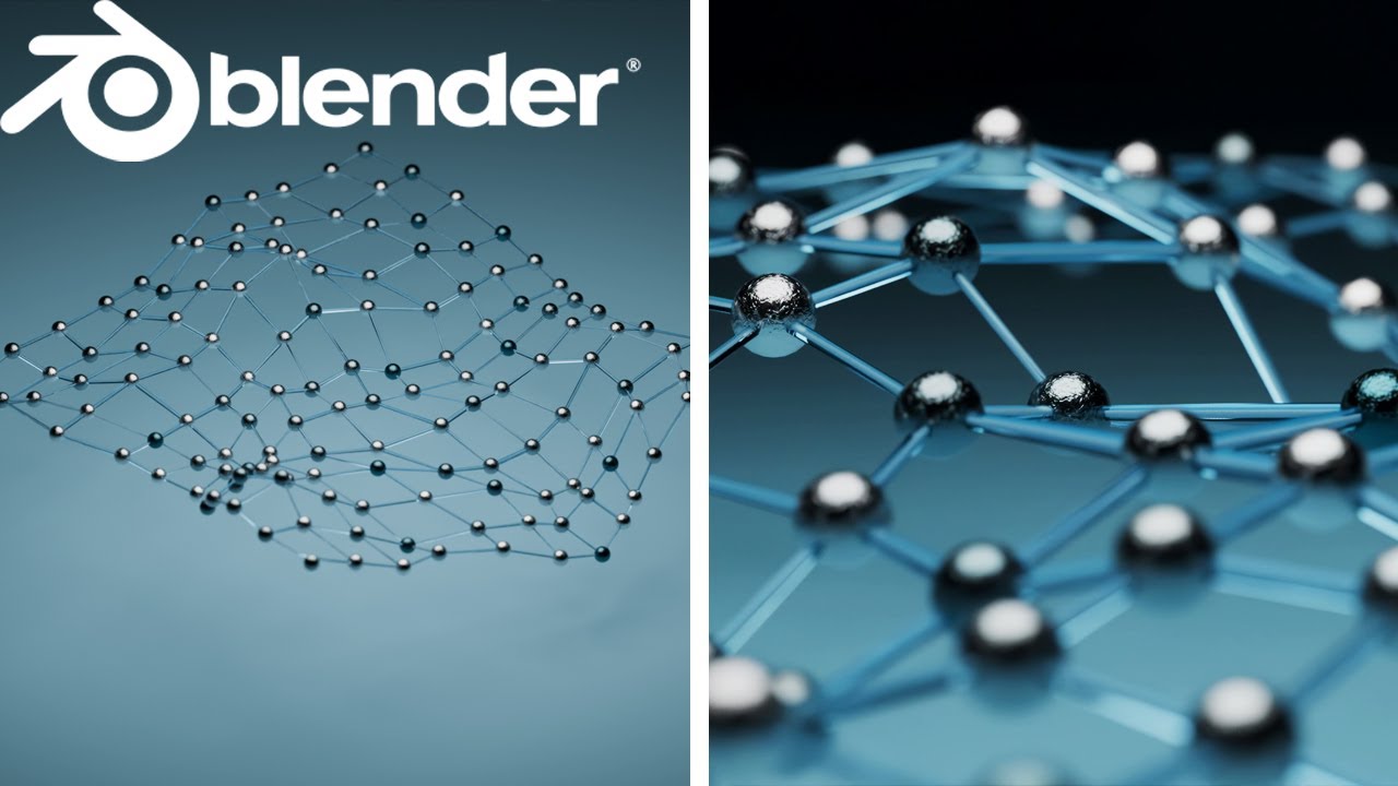Blender Geo Nodes Made EASY 🔥 Create Stunning Connected Sphere Mesh | IN HINDI #blender