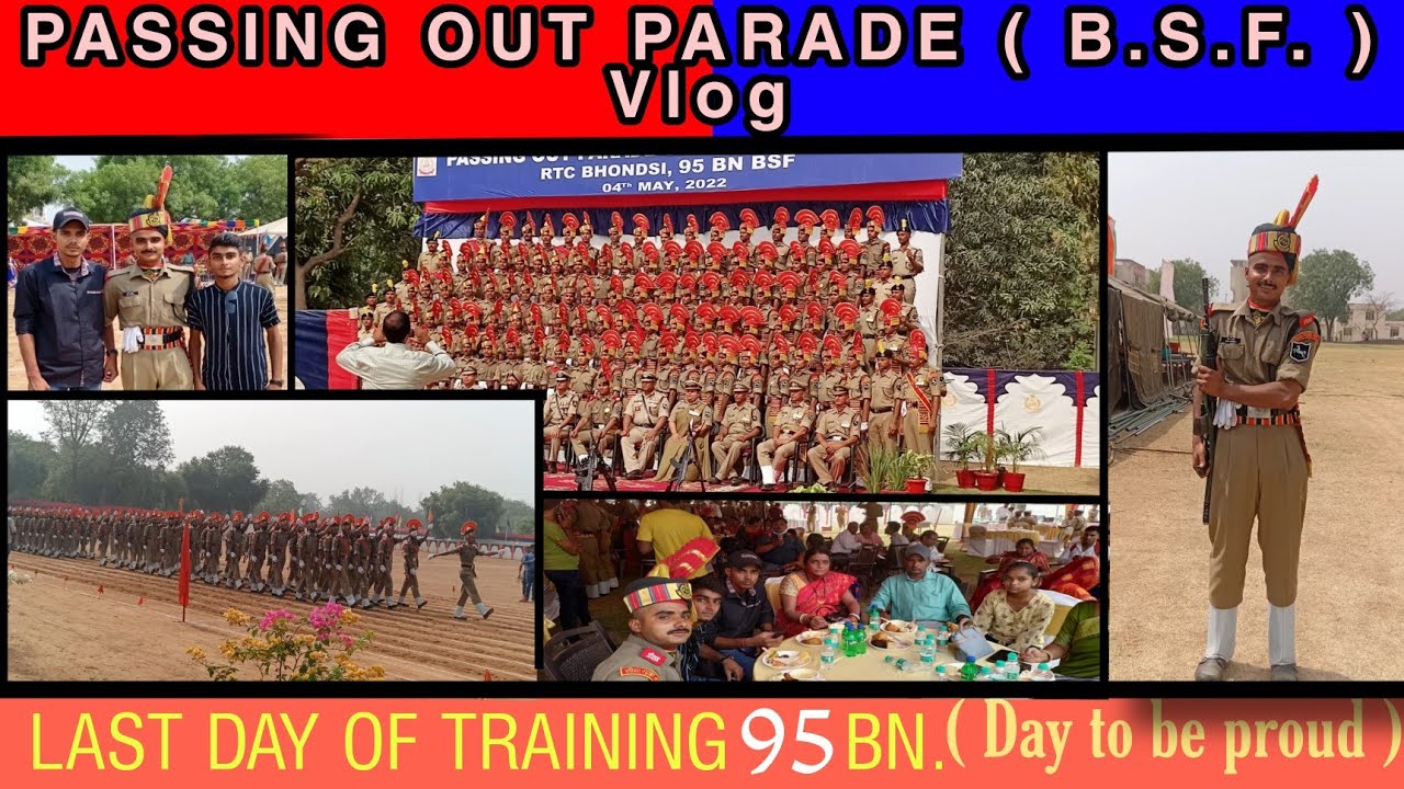 Passing Out Parade B.S.F 🇮🇳 | Vlog | RTC Bhondsi 95 bn Bsf camp🪖 | TEAM RJ STAR