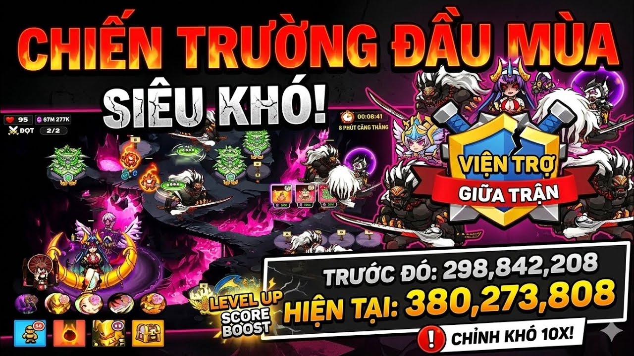 Guild Wars this season is super hard! / Đánh bang hội tuần này/ gold tower defence 