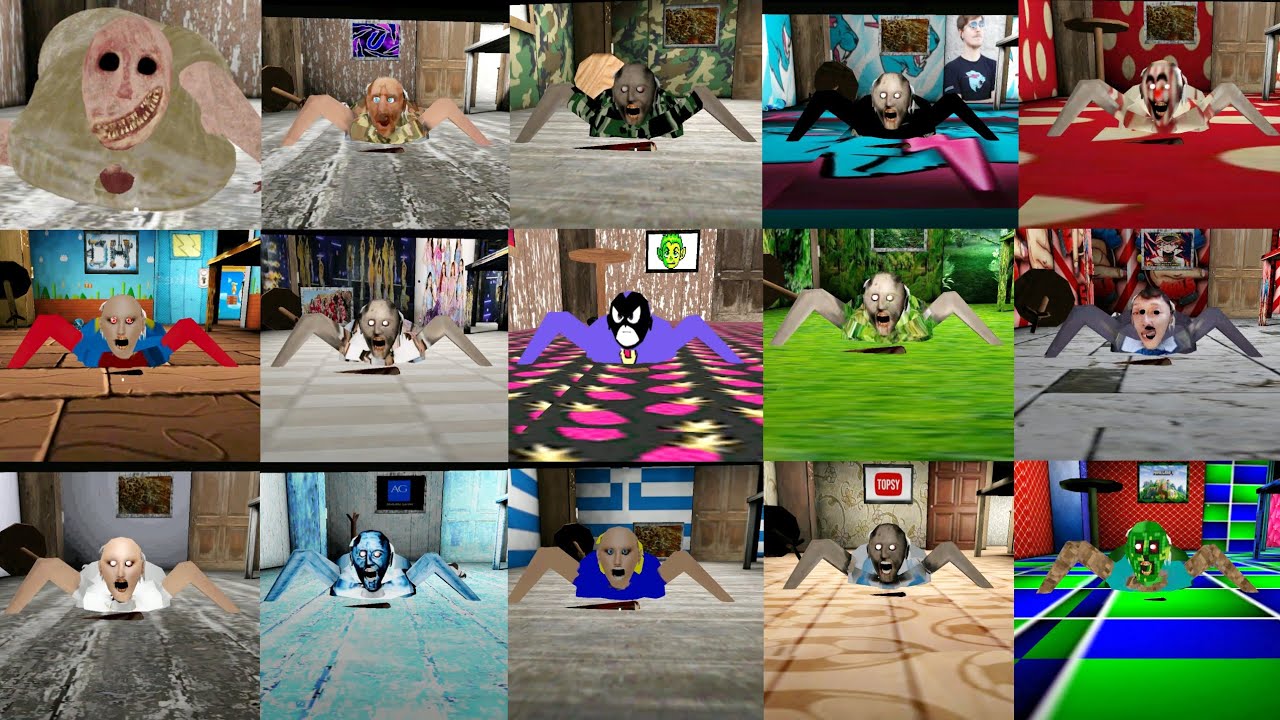 Granny Remake Under bed vs Granny Cold Under Bed vs Granny Minecraft Under Bed vs Granny+