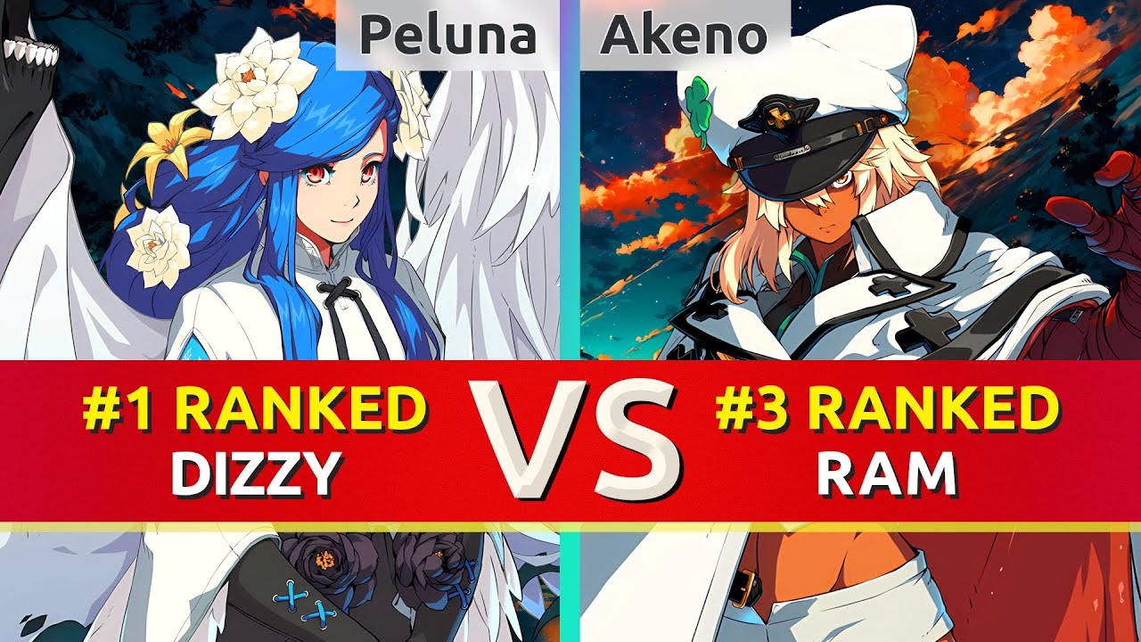 GGST ▰ Peluna (#1 Ranked Dizzy) vs Akeno (#3 Ranked Ramlethal). High Level Gameplay