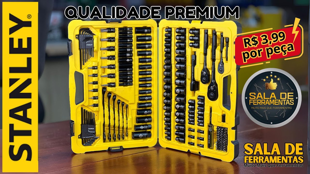 STANLEY 183 PEÇAS MELHOR PREÇO DO BRASIL NA DELUPO , link abaixo.