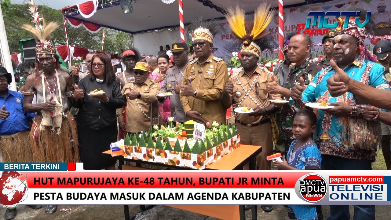 Bupati Mimika (JR) Apresiasi HUT Mapurujaya ke-48, Pesta Budaya Kamoro Akan Masuk Agenda Kabupaten