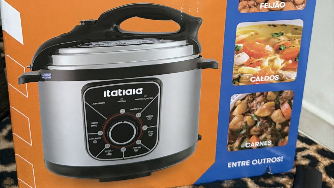 COMPRAMOS A PANELA ELÉTRICA DE PRESSAO ITATIAIA 5 LITROS,MOSTREI TUDO PRA VCS.