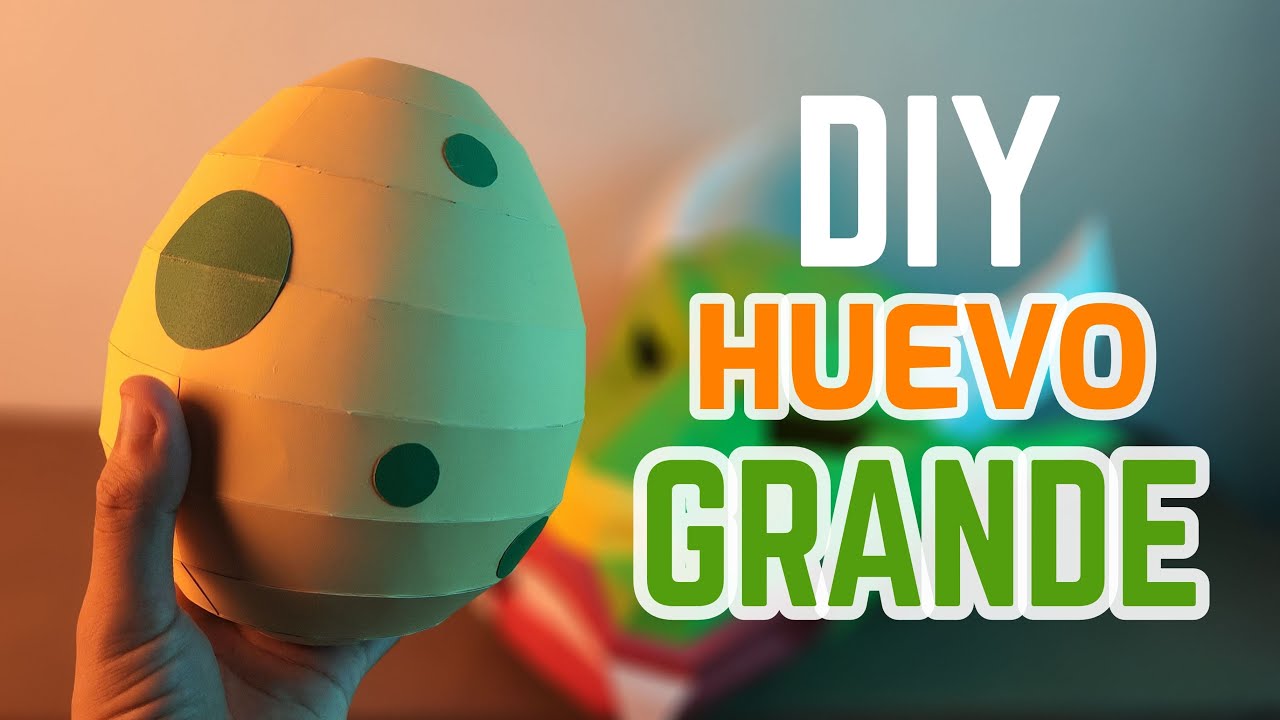 Como hacer un HUEVO de papel cartulina para decorar | Momuscraft