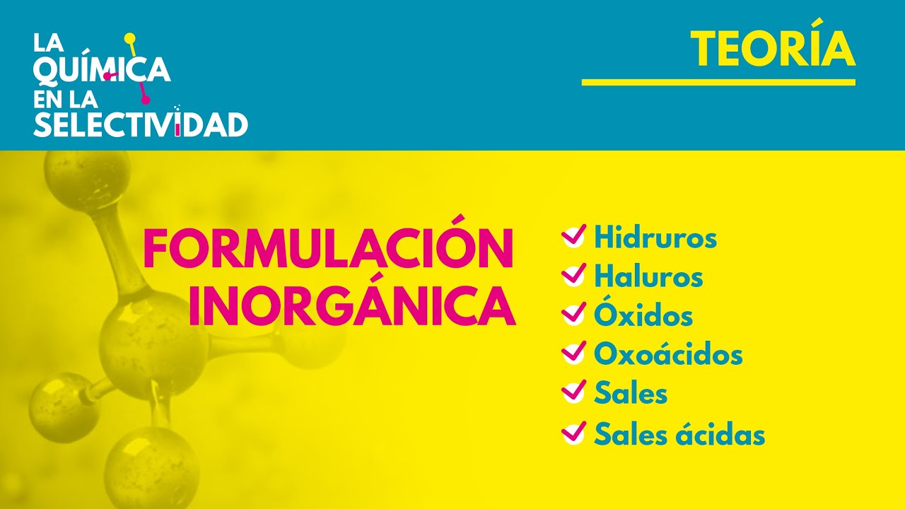 Formulaci&oacute;n Inorg&aacute;nica .PAU 2025.