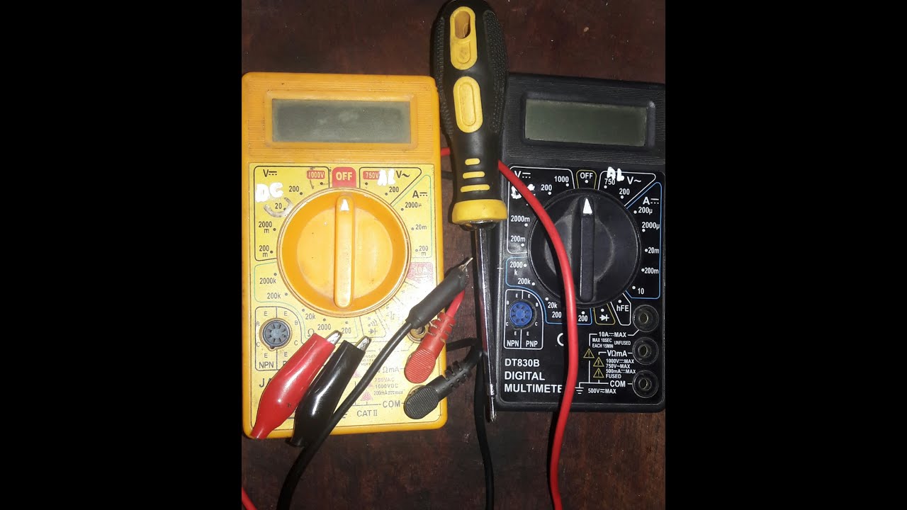 Reparar tester / multimetro (vídeo-1)
