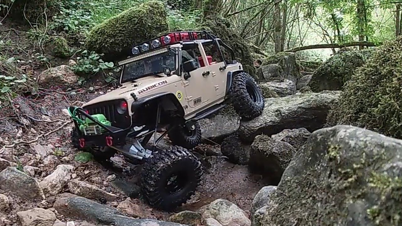 best road trip with my Jeep Rubicon -  FTX OUTBACK FURY 2 0 -  1/10 scale rc crawler off road