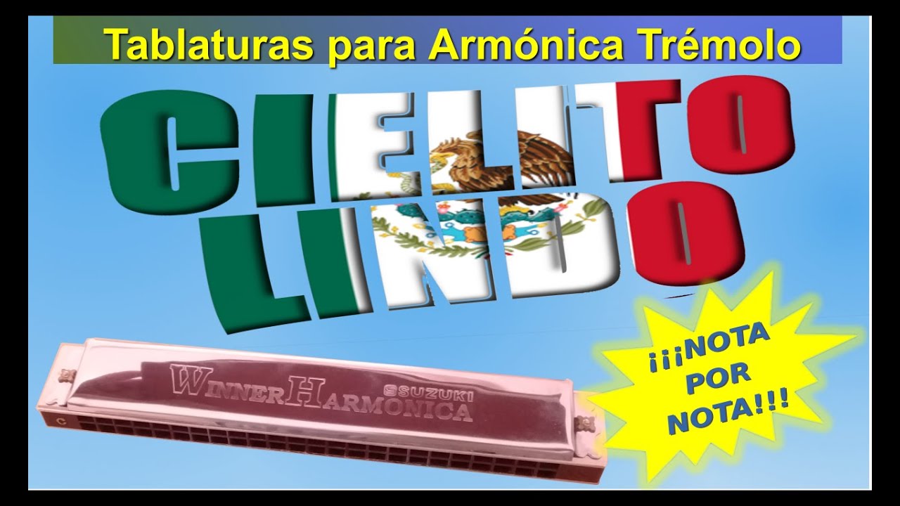 CIELITO LINDO | Tutorial Para Armónica Trémolo | ¡¡¡Cómo tocar Cielito Lindo!!!