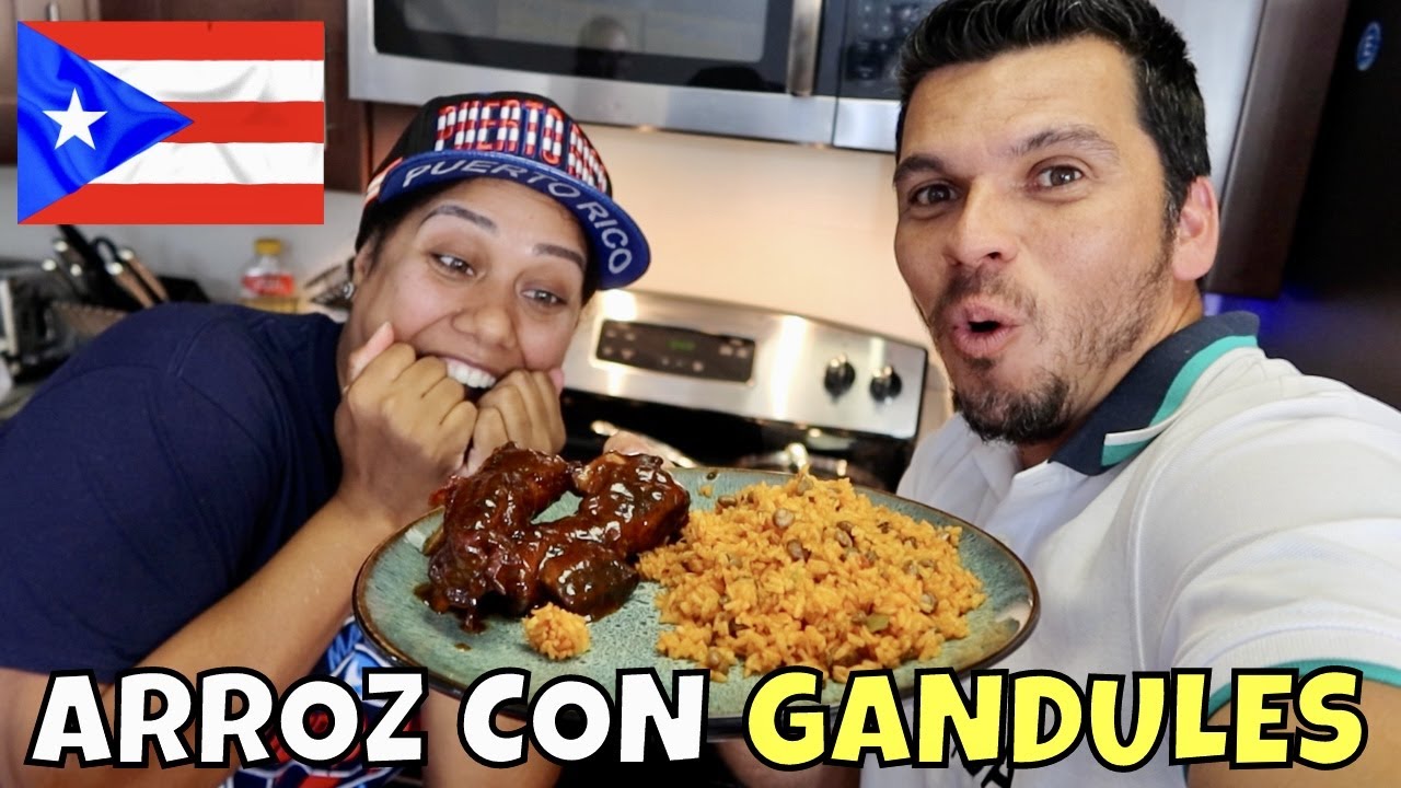 PREPARAMOS COMIDA DE PUERTO RICO: ARROZ CON GANDULES y COSTILLAS!