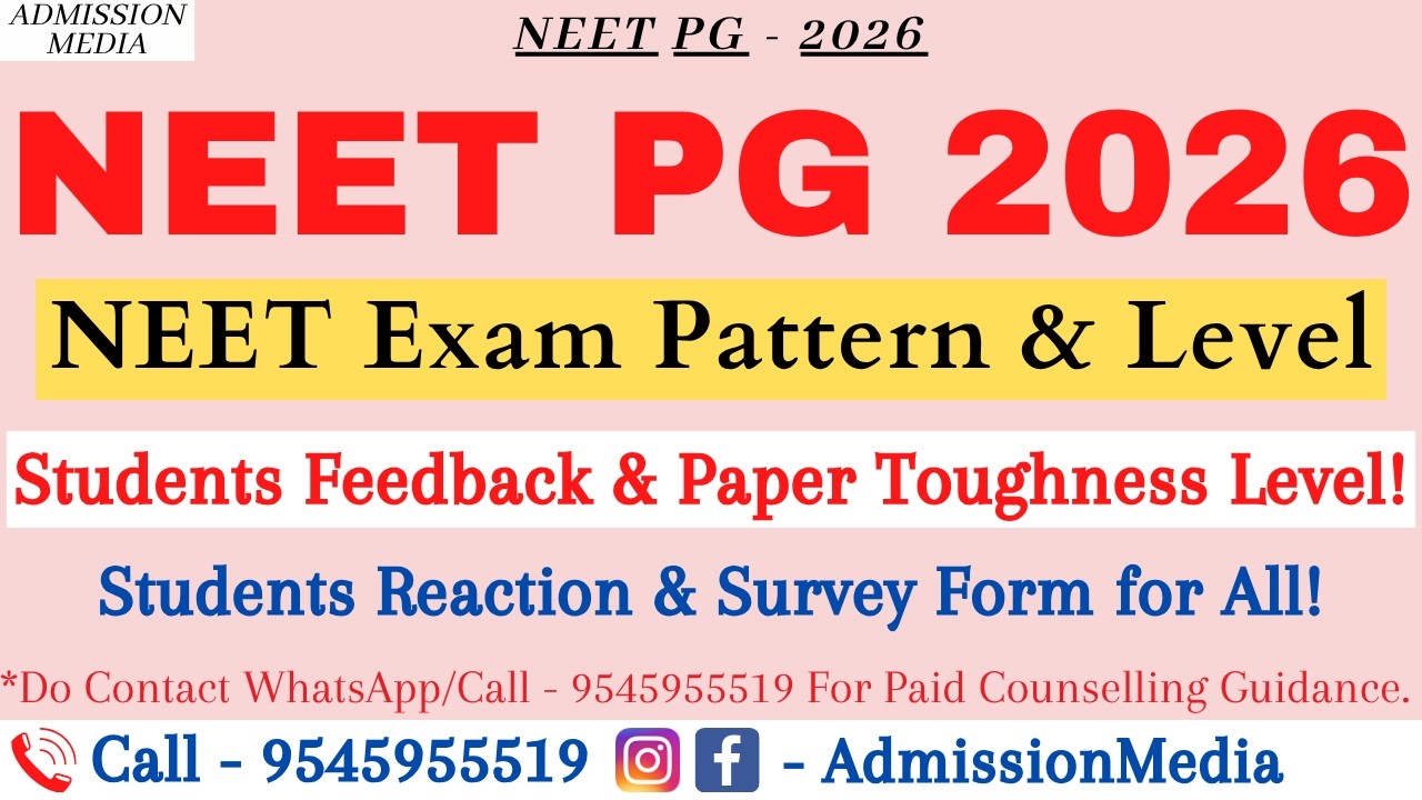NEET PG 2026 | Paper Level | Students Feedback | Paper Analysis | Result Dates & Counselling 