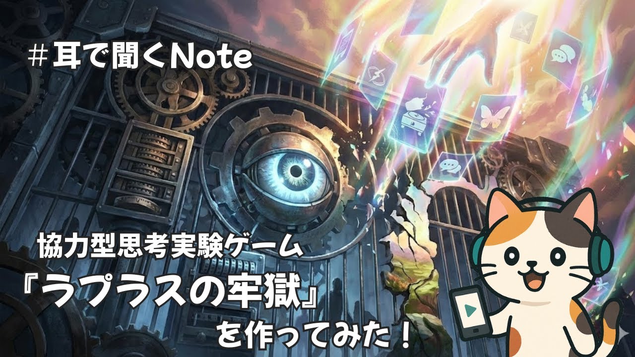 #耳で聞くnote「協力型思考実験ゲーム『ラプラスの牢獄』を作ってみた！」
