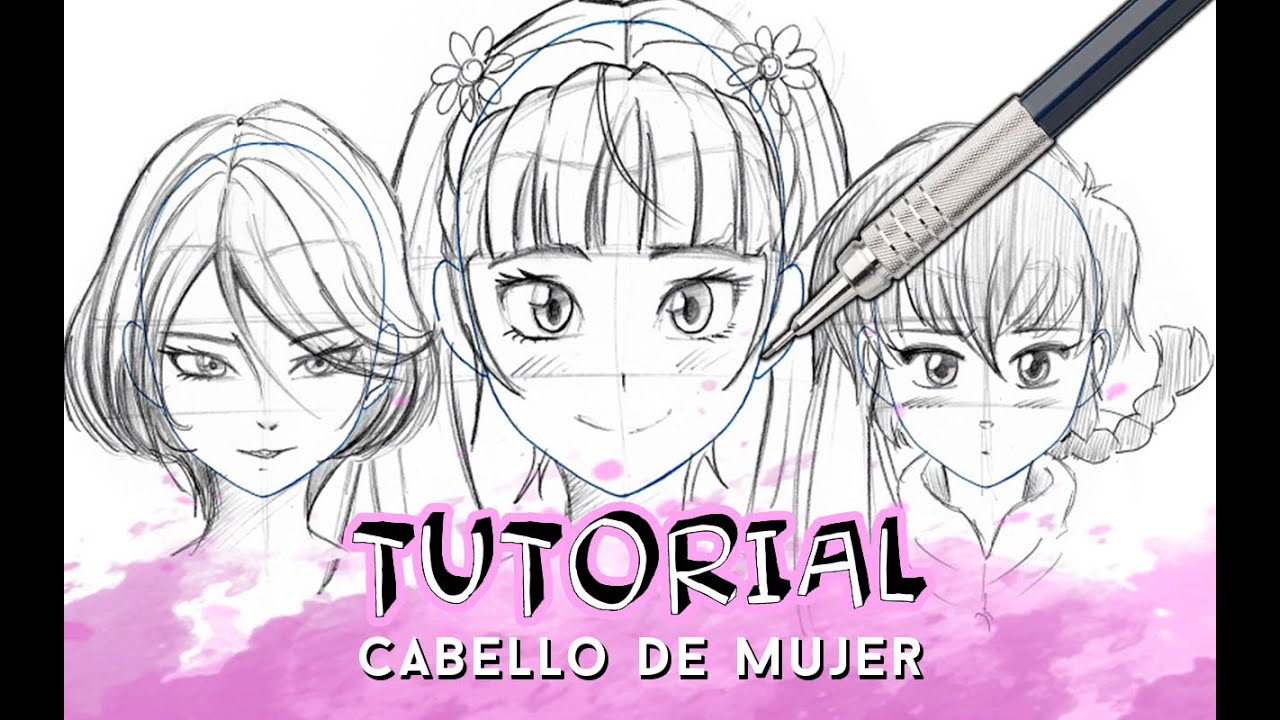COMO DIBUJAR PELO ANIME /MANGA PASO A PASO (MUJER) | Why So Gurin