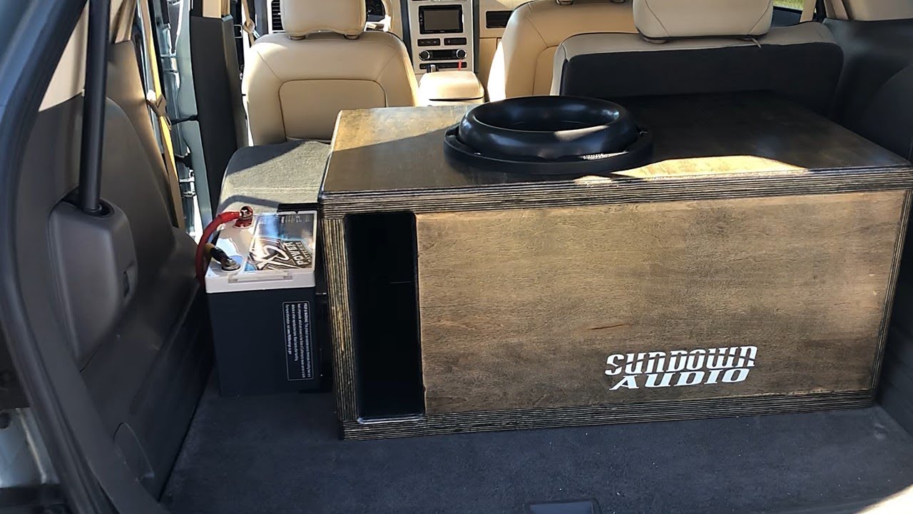 REALLY LOUD FOR ONE SUB! CUSTOM SINGLE SUBWOOFER BOX BUILD!