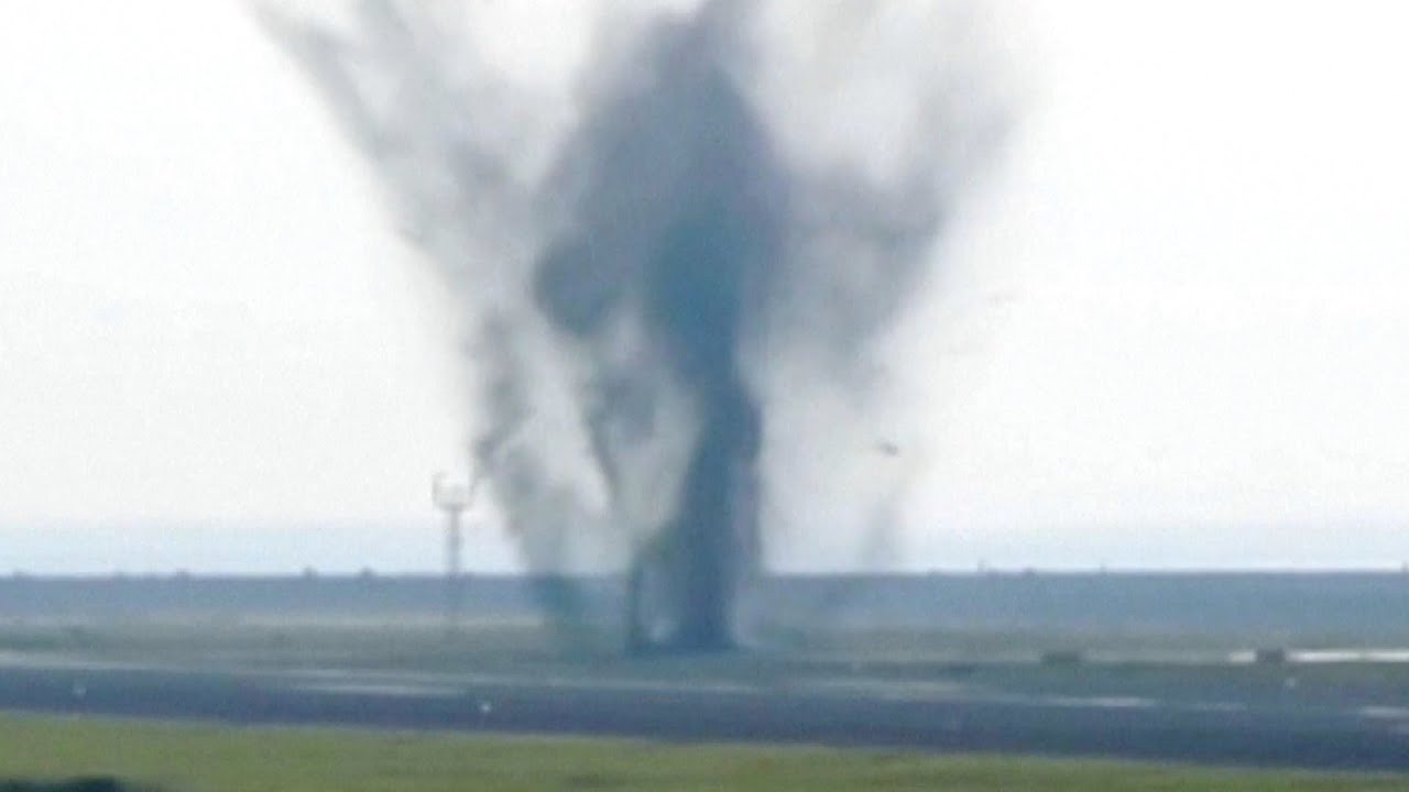 Buried WWII Bomb Unexpectedly Explodes at Japanese Airport