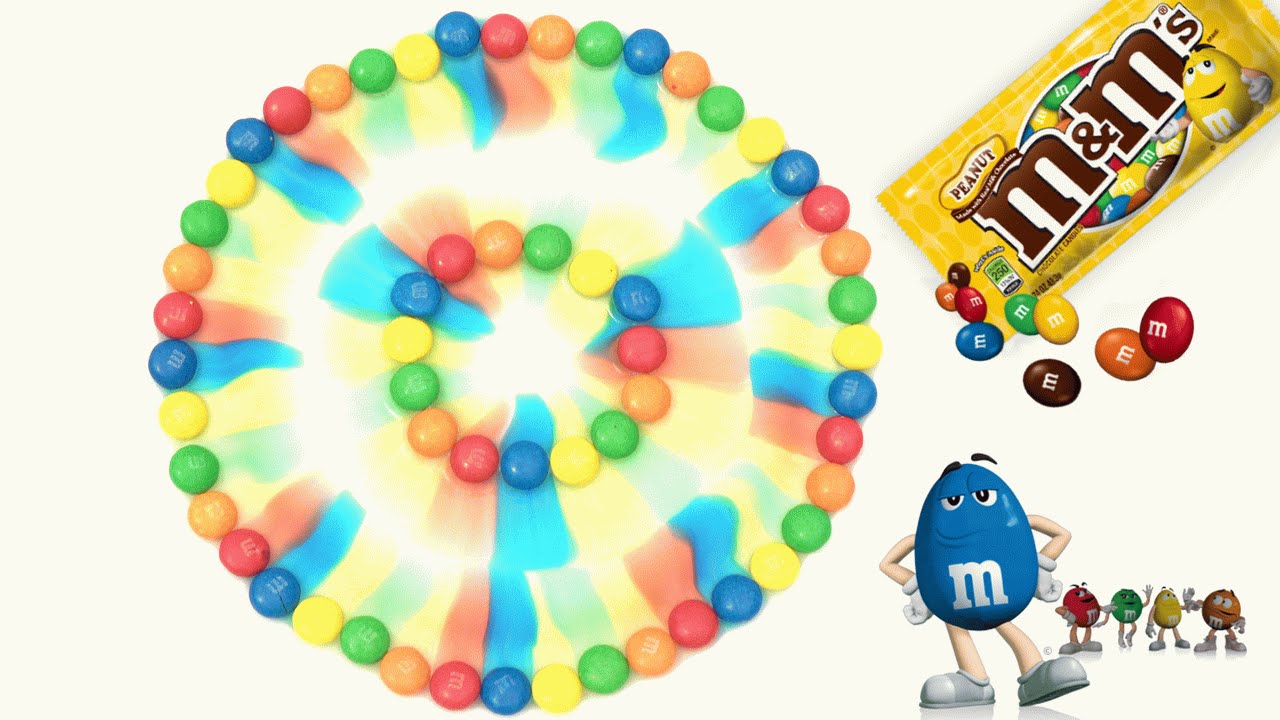 Arcoiris de M&M's | agua + M&M's