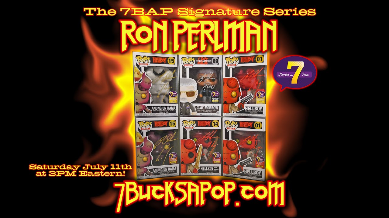 Signed Funko Pops Straight outta Hell!  The 7BAP Signature Series: Ron Perlman!