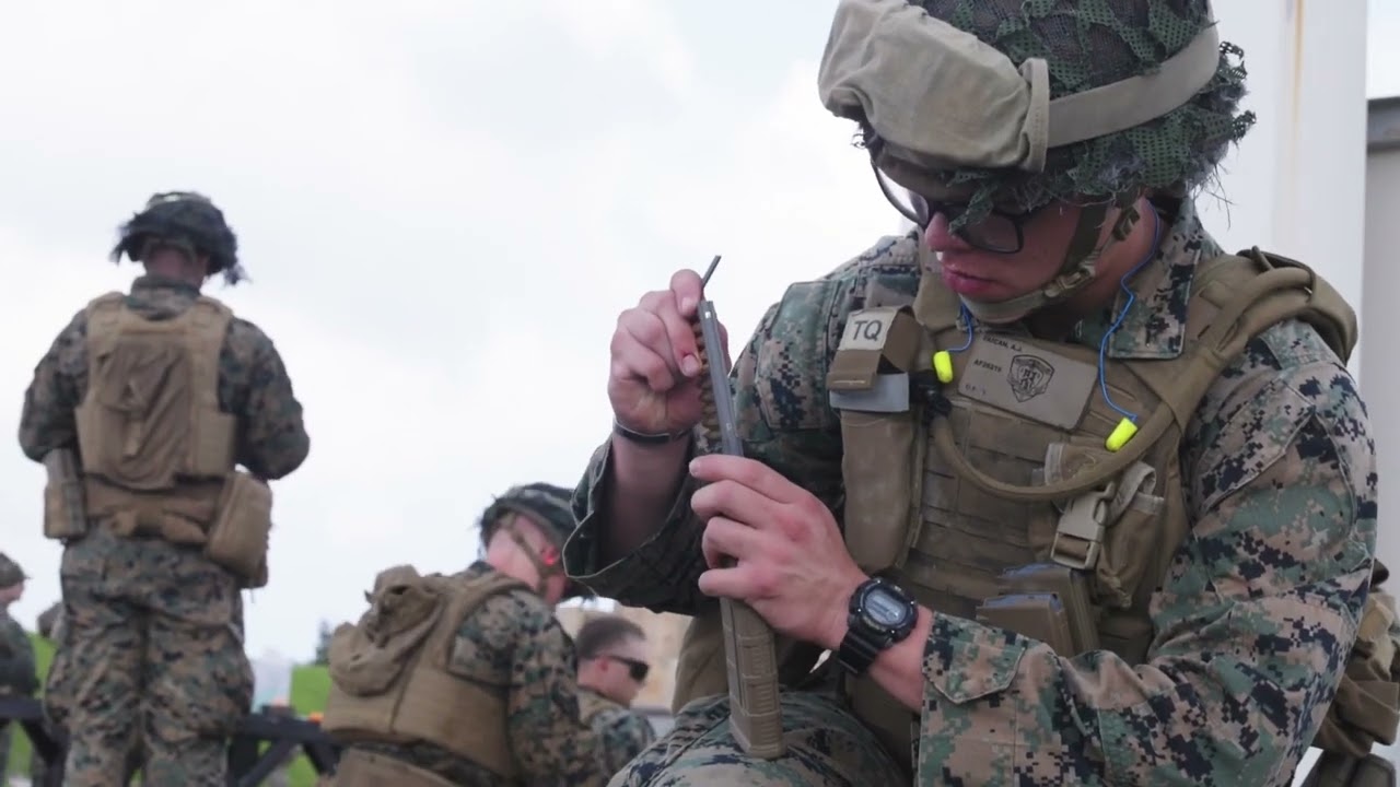 U.S. Marines On Target in Okinawa, Japan