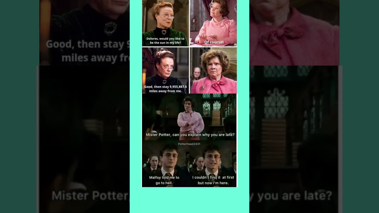(Clickbait/Punchy): McGonagall and Harry Chose VIOLENCE 💀😂 #shorts #harrypottermemes