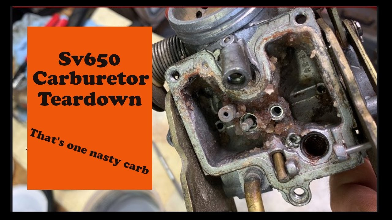 Suzuki SV650 part 2 - carburetor  teardown