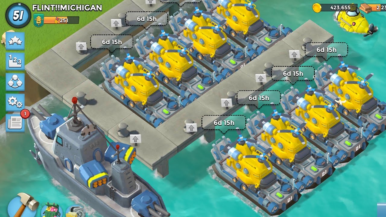 Low Level Heavy Choppa GamePLaY - Boom Beach lvl 51 - HQ 19