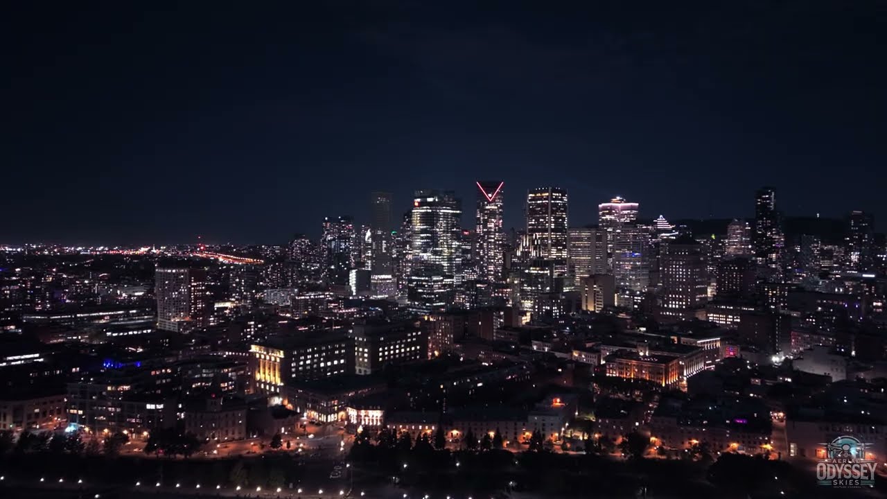 The Magic of Montreal Nights | DJI Mini 5 Pro Cinematic Aerials