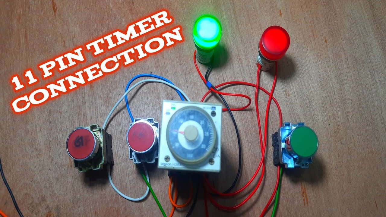 Omron H3BA Timer Source 220v Reset Start Gate 11Pin Timer Connection #