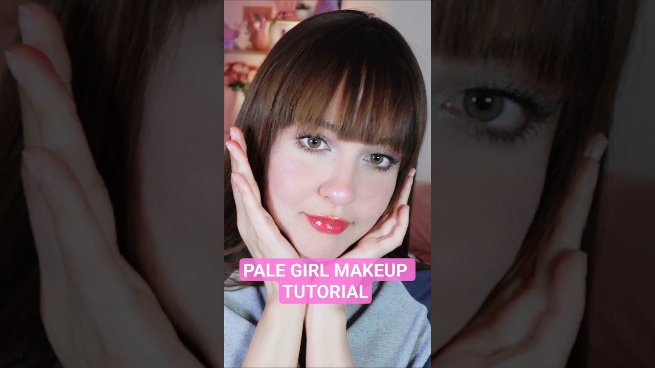 PALE GIRL MAKEUP TUTORIAL 🌸 #MAQUILLAJE #makeuptutorial #tutorialdemaquillaje