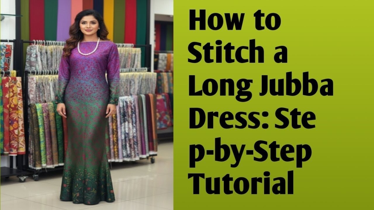 How to Stitch a Long Jubba Dress: Step-by-Step Tutorial