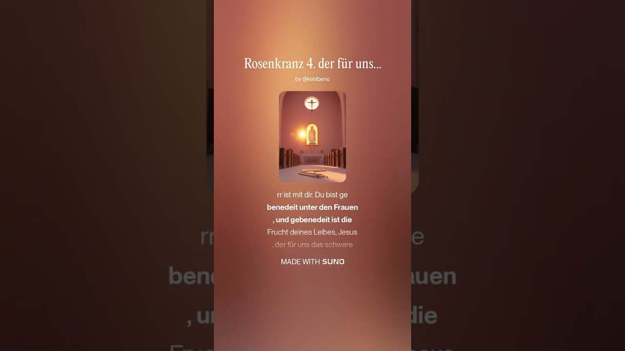 Rosenkranz 4  der für uns das schwere Kreuz getragen hat