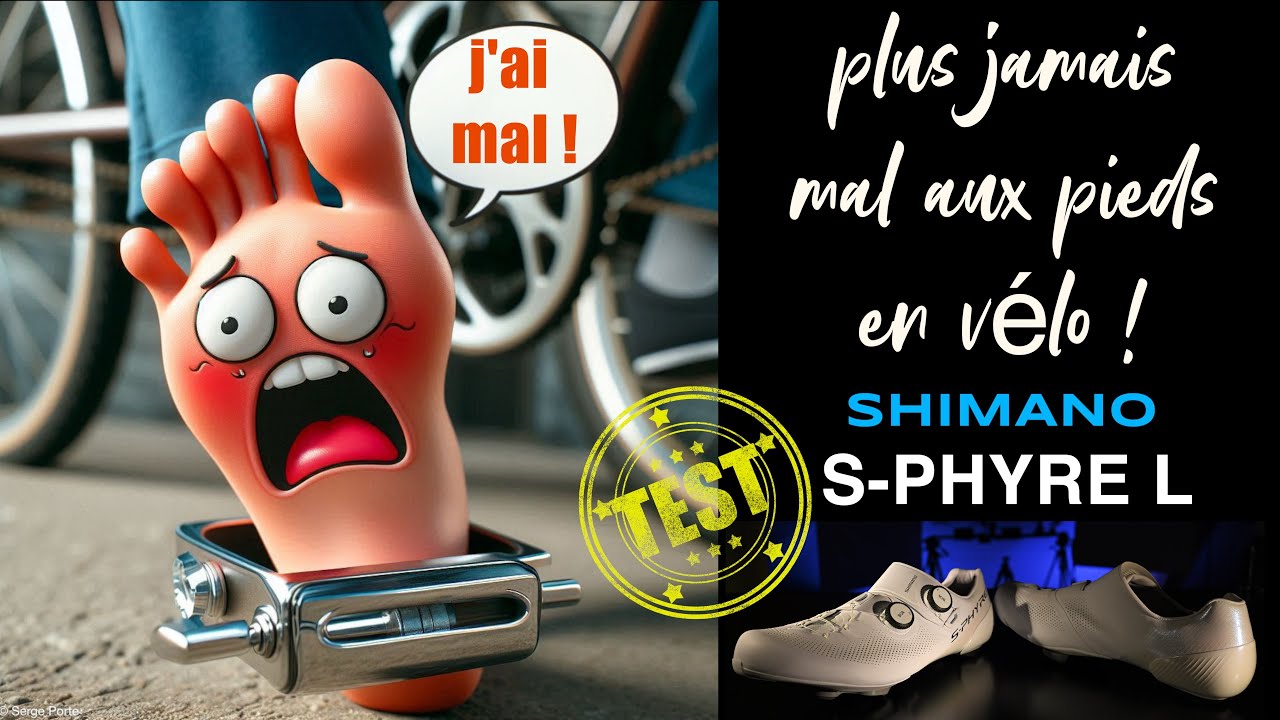 test chaussure vélo Shimano S-Phyre large :fin du mal aux pieds !