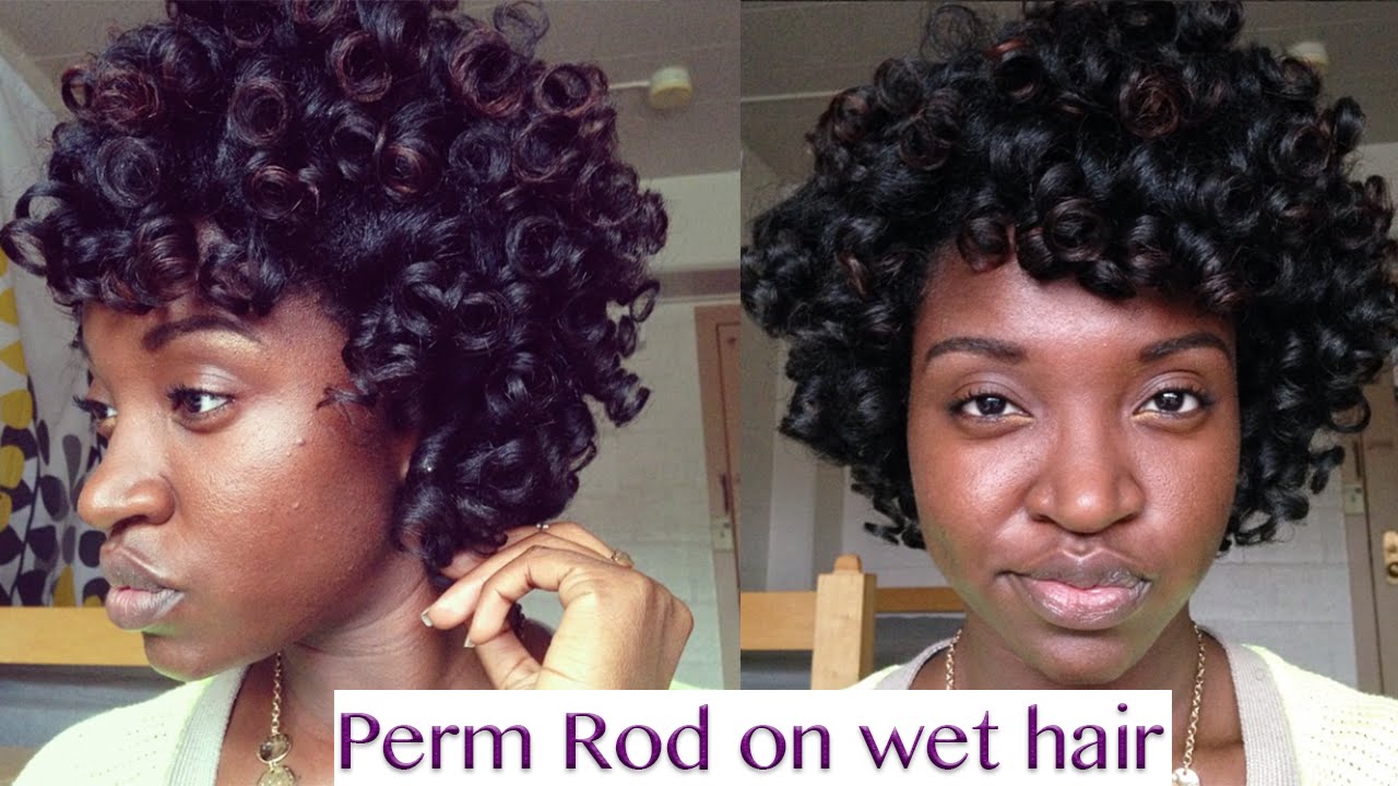 Perm Rod Set on wet hair| Type 4 Natural Hair