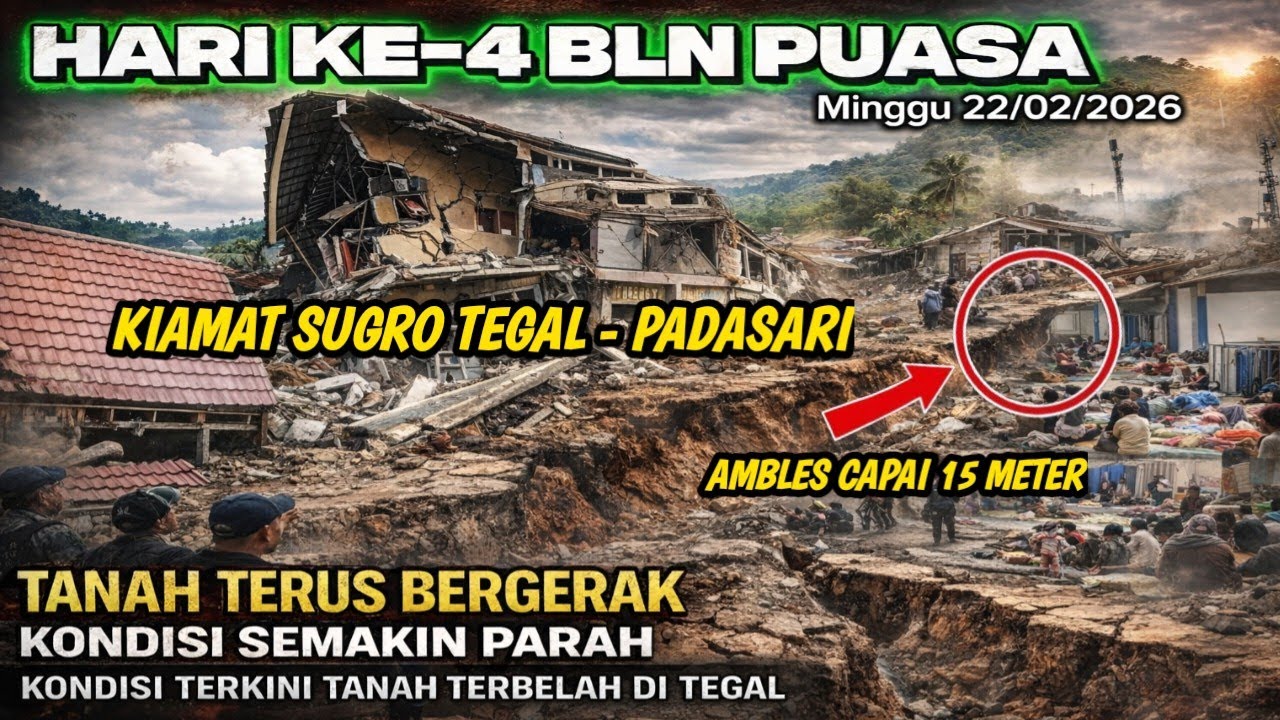 TEGAL AMBLES LAGI‼️ Desa Padasari Rata dengan Tanah, Rumah Retak, Tanah Bergeser