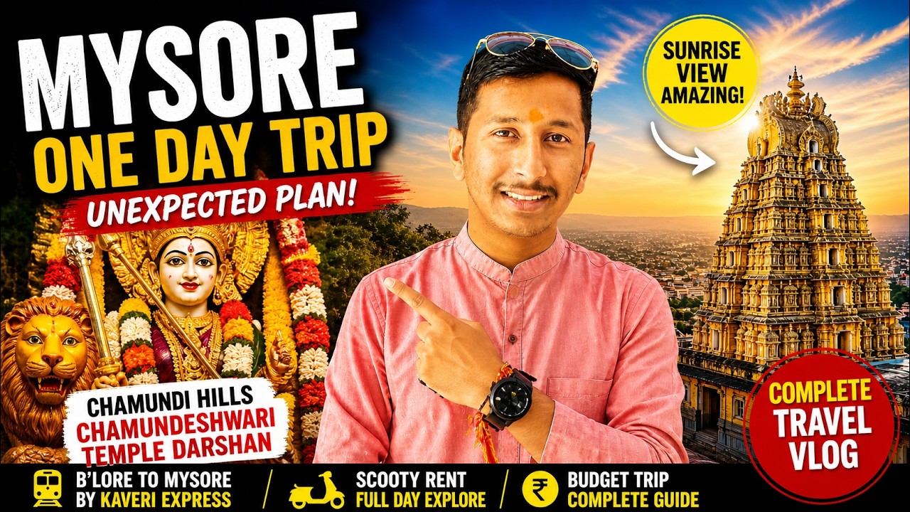 Mysore One Day Trip | Bengaluru to Mysore (Unexpected Trip) | Chamundi Hills | Chamundeshwari Temple